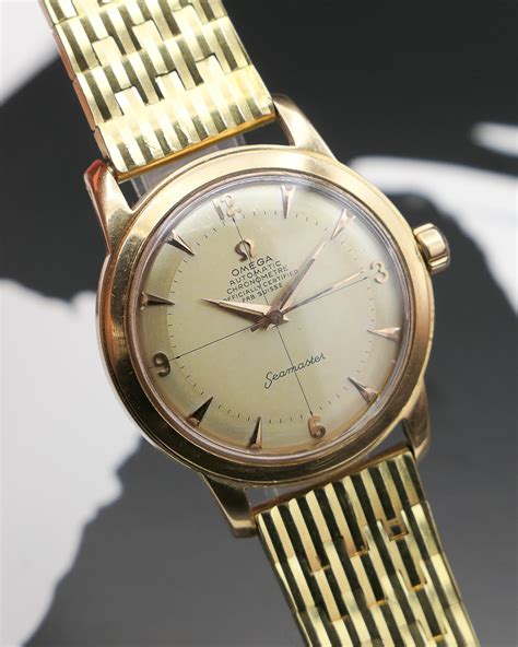 1950's omega seamaster gold